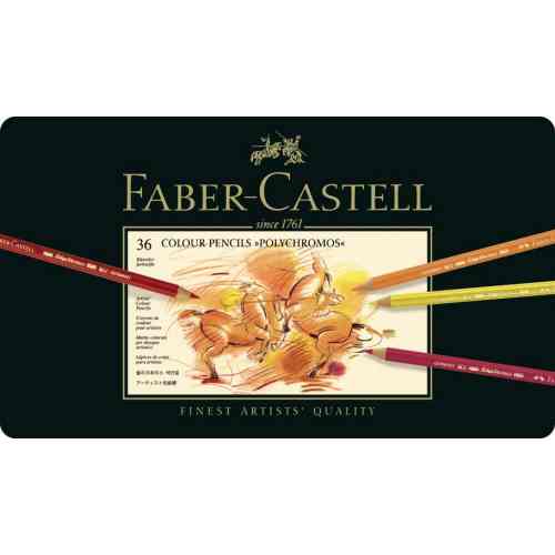 Faber Polychromos Colored Pencil Set of 36 - Delta Art